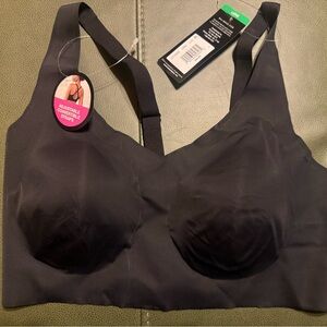 Bali, Women's Black Seamless Bra, NWT,Size L